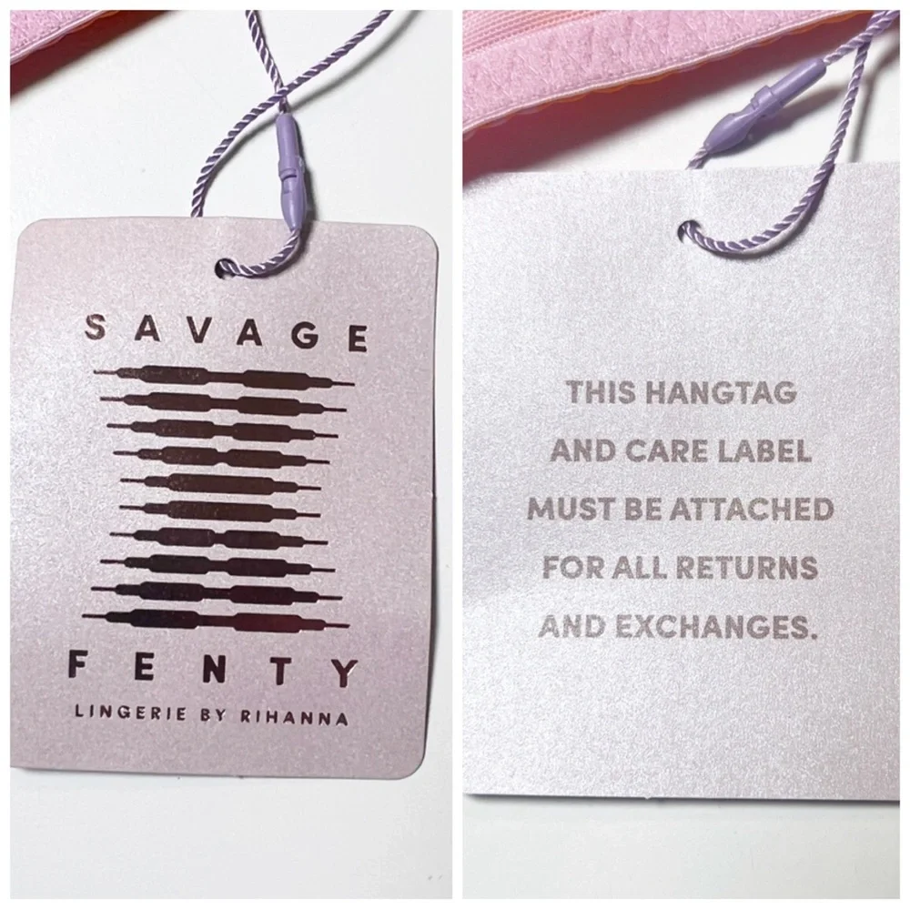 •SAVAGE X FENTY• Gingham Remix Unlined Plunge Bra Size‎ 32D